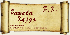 Pamela Kajgo vizit kartica